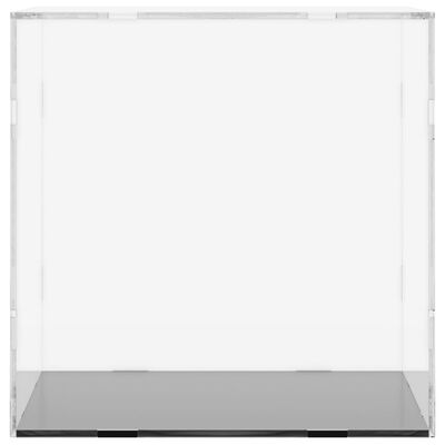 vidaXL vitrīnas kaste, caurspīdīga, 30x30x30 cm, akrils