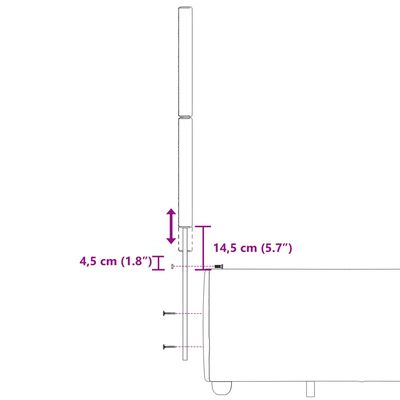 vidaXL atsperu gulta ar matraci, tumši pelēka audums, 120x190 cm