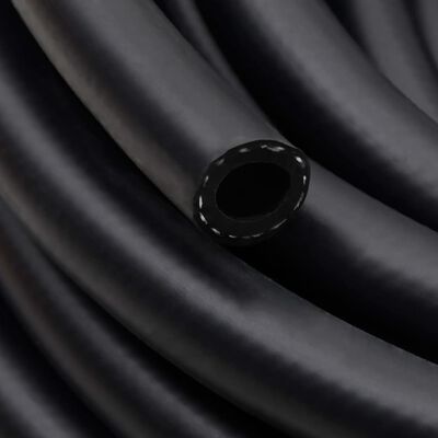 vidaXL hibrīda gaisa šļūtene, melna, 0,6", 100 m, gumija un PVC