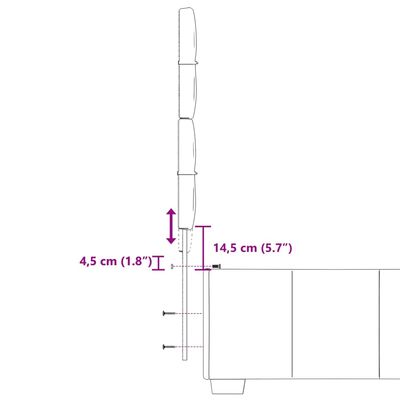 vidaXL atsperu gultas rāmis ar matraci, melna, 80x200 cm, audums