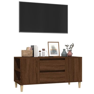 vidaXL TV skapītis, ozolkoka krāsa, 102x44,5x50 cm, inženierijas koks