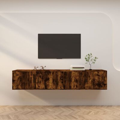 vidaXL sienas TV skapīši, 2 gab., ozolkoka krāsā, 100x34,5x40 cm