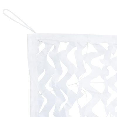vidaXL maskēšanās tīkls ar somu, 292x213 cm, balts