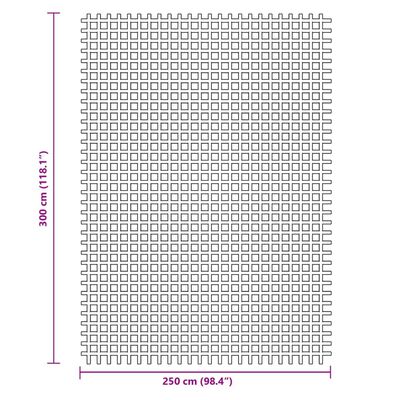 vidaXL kempinga grīdas paklājiņš, antracītpelēks, 3x2,5 m