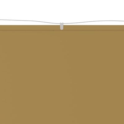 vidaXL vertikāla markīze, bēša, 60x1000 cm, Oksfordas audums