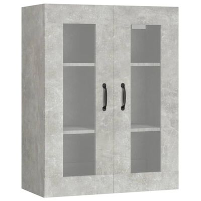 vidaXL piekarams skapītis, betona pelēks, 69,5x34x90 cm