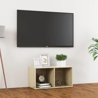 vidaXL TV plaukts, 72x35x36,5 cm, ozolkoka krāsa, inženierijas koks