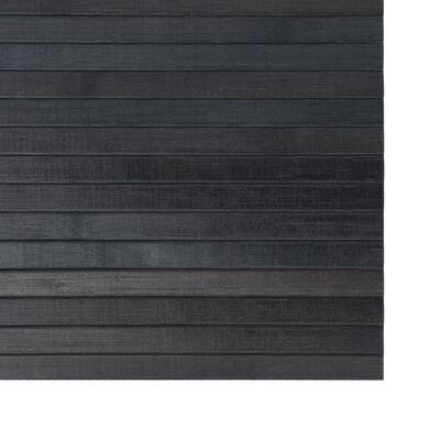 vidaXL paklājs, taisnstūra forma, pelēks, 60x200 cm, bambuss