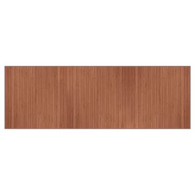 vidaXL paklājs, taisnstūra forma, brūns, 100x300 cm, bambuss