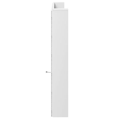 vidaXL galvgaļa skapis ar LED, balts, 220x16,5x103,5 cm