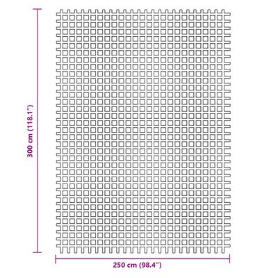 vidaXL kempinga grīdas paklājiņš, zaļš, 3x2,5 m