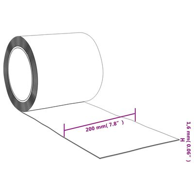 vidaXL durvju aizkars, sarkans, 200 mmx1,6 mm, 25 m, PVC