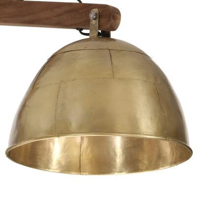 vidaXL sienas lampa 25 W, antīka misiņa krāsa, 105x30x65-108 cm, E27