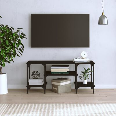 vidaXL TV skapītis, melns, 102x35x45,5 cm, inženierijas koks