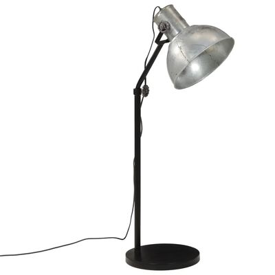 vidaXL grīdas lampa, 25 W, vintāžas, sudraba krāsa, 30x30x90-150cm E27