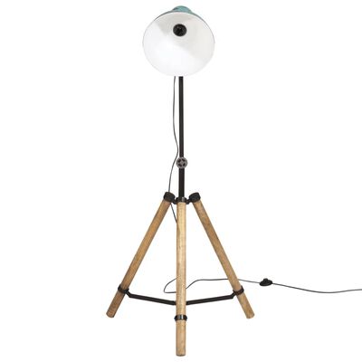 vidaXL grīdas lampa, 25 W, bružāti zila, 75x75x90-150 cm E27