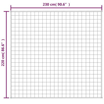 vidaXL smaguma sega, zila, 220x230 cm, 11 kg, audums