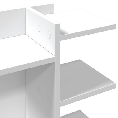 vidaXL rakstāmgalda organizators, balts, 42x21,5x42 cm, koks