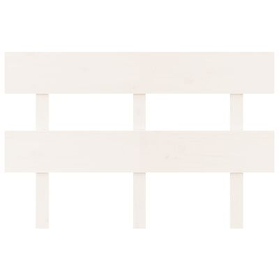 vidaXL gultas galvgalis, balts, 144x3x81 cm, priedes masīvkoks