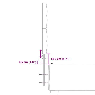 vidaXL atsperu gulta ar matraci, rozā samts, 100x200 cm