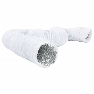 vidaXL ventilācijas kanāls, alumīnijs, 6 m, Ø10 cm, PVC