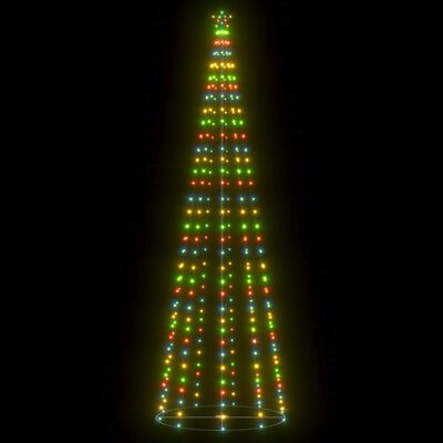 vidaXL Ziemassvētku koks, 330 krāsainas LED lampiņas, 100x300 cm