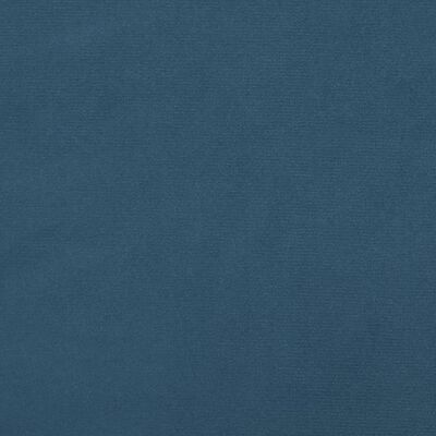 vidaXL gultas rāmis, tumši zils samts, 120x200 cm