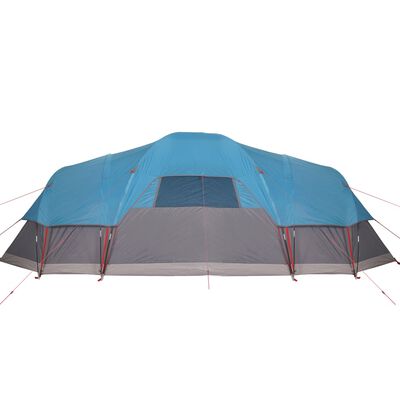 vidaXL ģimenes telts 11 personām, zila, ūdensnecaurlaidīga