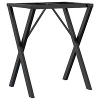 vidaXL virtuves galda kājas, X-forma, 60x40x73 cm, čuguns