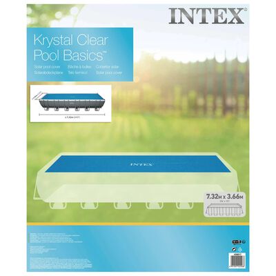 Intex solārais baseina pārsegs, zils, 716x346 cm, polietilēns