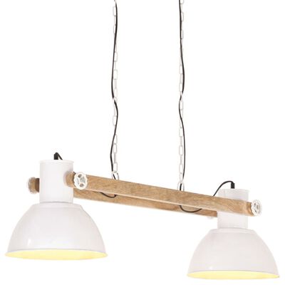 vidaXL griestu lampa, industriāls dizains, 25 W, balta, 109 cm, E27