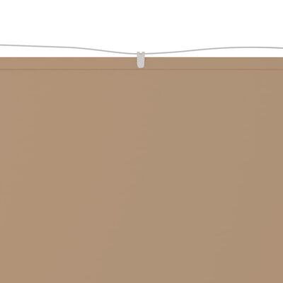 vidaXL vertikāla markīze, pelēkbrūna, 100x420 cm, Oksfordas audums