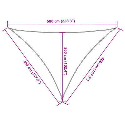 vidaXL saules aizsargs, 4x4x5,8 m, 100% poliesters, Oksforda audums