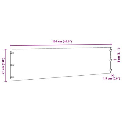 vidaXL zālāju apmales, 10 gab., 25x103 cm, elastīgs kortena tērauds