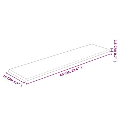 vidaXL sienas paneļi, 12 gab., violeti, 60x15 cm, audums, 1,08 m²
