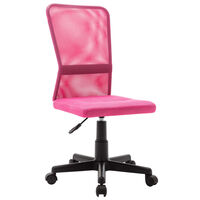 vidaXL biroja krēsls, 44x52x100 cm, rozā tīklveida audums