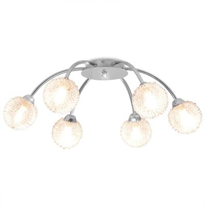 vidaXL griestu lampa, 6 LED spuldzes, G9, 120 W