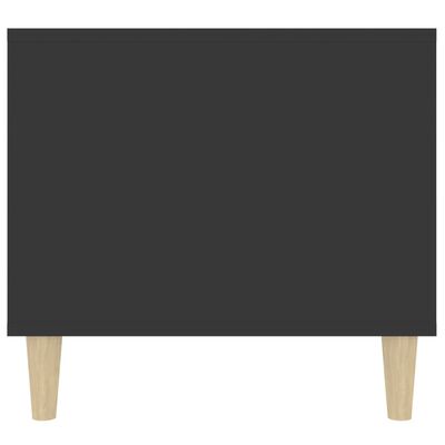vidaXL kafijas galdiņš, melns, 90x49x45 cm, inženierijas koks