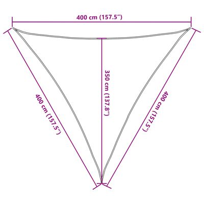 vidaXL saules aizsargs, 4x4x4 m, 100% poliesters, Oksforda audums