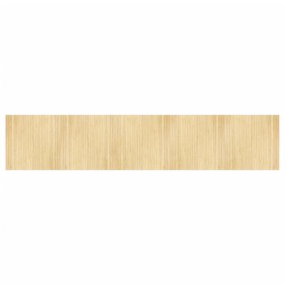 vidaXL paklājs, taisnstūra forma, dabīga krāsa, 100x500 cm, bambuss