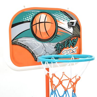 vidaXL basketbola komplekts, regulējams 133-160 cm, pārvietojams