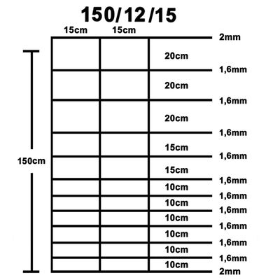 vidaXL dārza žogs, cinkots tērauds, 50 m, 150 cm, sudraba krāsā