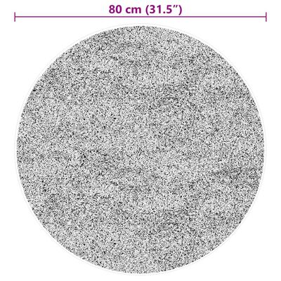 vidaXL paklājs HUARTE, īsa spalva, mīksts, mazgājams, bēšs, Ø 80 cm