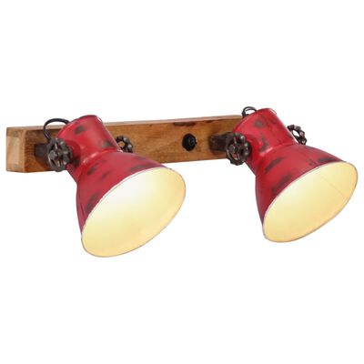 vidaXL sienas lampa, 25 W, bružāti sarkana, 45x25 cm E27