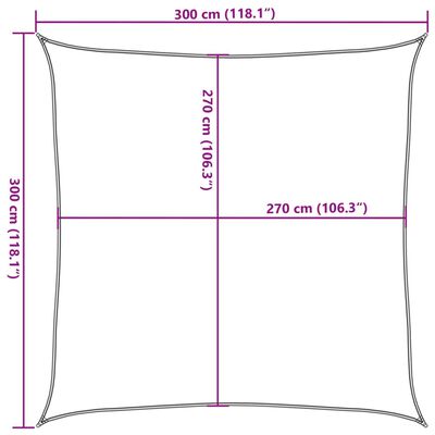 vidaXL saulessargs, 160 g/m², gaiši zaļš, 3x3 m, HDPE