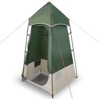 vidaXL tualetes telts, zaļa, ūdensizturīga