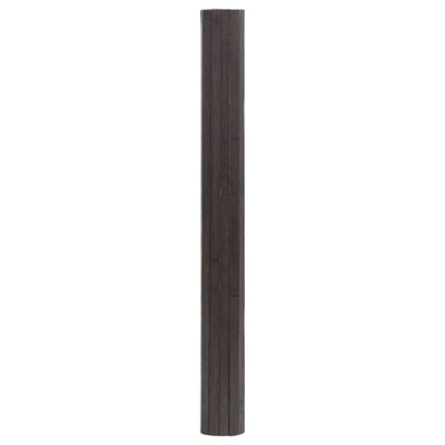 vidaXL paklājs, taisnstūra forma, tumši brūns, 100x200 cm, bambuss
