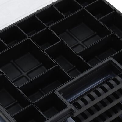 vidaXL kastes ar nodalījumiem, 5 gab., 40x30x5 cm, polipropilēns