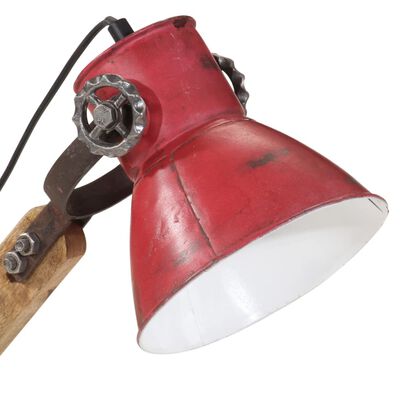 vidaXL galda lampa, 25 W, bružāti sarkana, 23x18x96 cm, E27