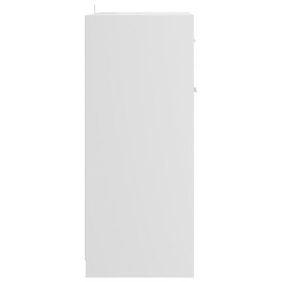 vidaXL vannasistabas skapītis, spīdīgi balts, 60x33x80 cm